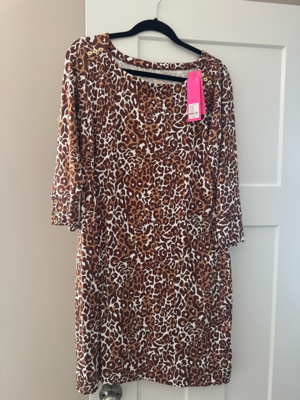 LILLY PULITZER SOPHIE UPF50 DRESS NWT CHOCOLATE SPOT XL